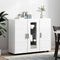 vidaXL Sideboard with Shelf White 55.5 x 29 x 100 cm Engineered wood