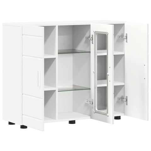 vidaXL Sideboard with Shelf White 55.5 x 29 x 100 cm Engineered wood