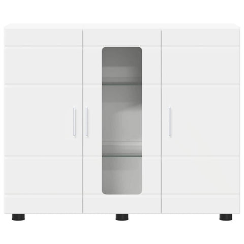 vidaXL Sideboard with Shelf White 55.5 x 29 x 100 cm Engineered wood