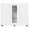 vidaXL Sideboard with Shelf White 55.5 x 29 x 100 cm Engineered wood