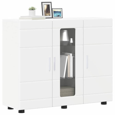 vidaXL Sideboard with Shelf White 55.5 x 29 x 100 cm Engineered wood