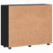 vidaXL Sideboard with Shelf Black 55.5 x 29 x 100 cm Engineered wood