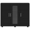 vidaXL Sideboard with Shelf Black 55.5 x 29 x 100 cm Engineered wood