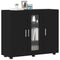 vidaXL Sideboard with Shelf Black 55.5 x 29 x 100 cm Engineered wood
