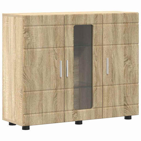 vidaXL Sideboard Sonoma oak 55.5 x 29 x 100 cm Engineered wood