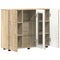 vidaXL Sideboard Sonoma oak 55.5 x 29 x 100 cm Engineered wood