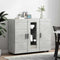 vidaXL Sideboard Concrete grey 55.5 x 29 x 100 cm Engineered wood