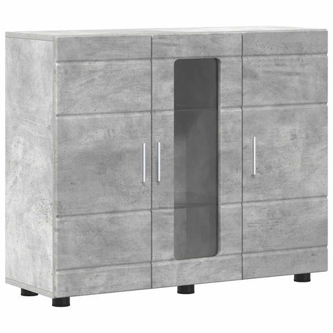 vidaXL Sideboard Concrete grey 55.5 x 29 x 100 cm Engineered wood