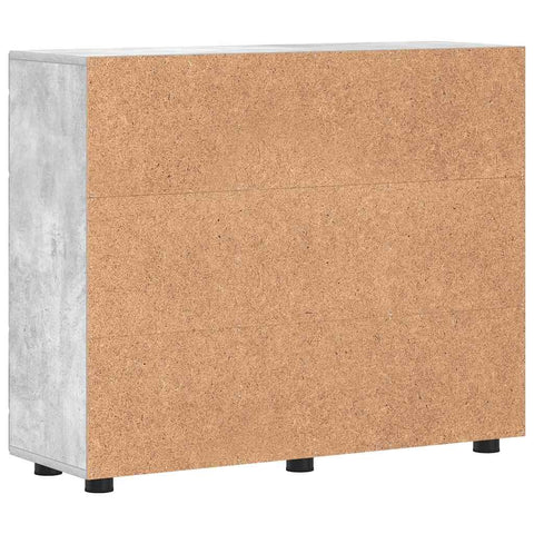 vidaXL Sideboard Concrete grey 55.5 x 29 x 100 cm Engineered wood