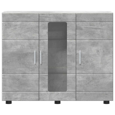 vidaXL Sideboard Concrete grey 55.5 x 29 x 100 cm Engineered wood