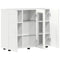 vidaXL Sideboard High gloss white 55.5 x 29 x 100 cm Engineered wood