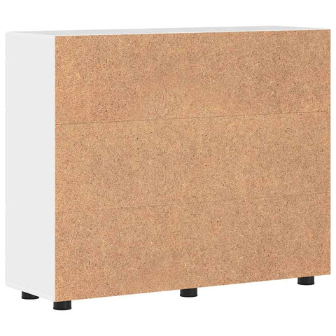 vidaXL Sideboard High gloss white 55.5 x 29 x 100 cm Engineered wood
