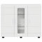 vidaXL Sideboard High gloss white 55.5 x 29 x 100 cm Engineered wood
