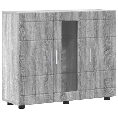 vidaXL Sideboard Grey sonoma 55.5 x 29 x 100 cm Engineered wood