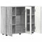 vidaXL Sideboard Grey sonoma 55.5 x 29 x 100 cm Engineered wood