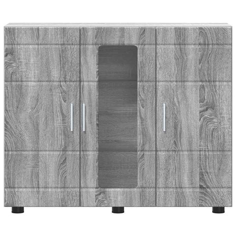 vidaXL Sideboard Grey sonoma 55.5 x 29 x 100 cm Engineered wood