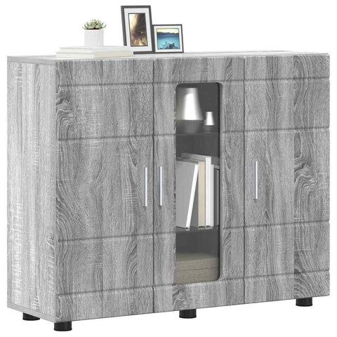 vidaXL Sideboard Grey sonoma 55.5 x 29 x 100 cm Engineered wood