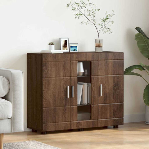 vidaXL Sideboard Brown oak 55.5 x 29 x 100 cm Engineered wood