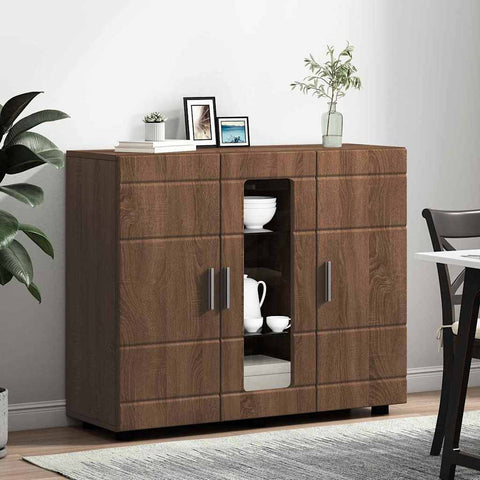 vidaXL Sideboard Brown oak 55.5 x 29 x 100 cm Engineered wood