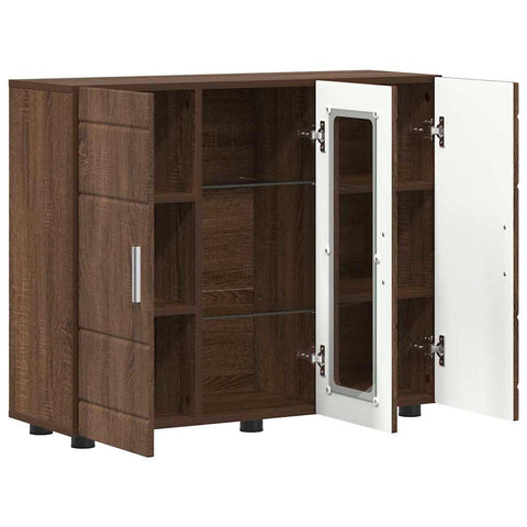 vidaXL Sideboard Brown oak 55.5 x 29 x 100 cm Engineered wood
