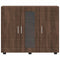 vidaXL Sideboard Brown oak 55.5 x 29 x 100 cm Engineered wood
