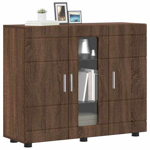 vidaXL Sideboard Brown oak 55.5 x 29 x 100 cm Engineered wood