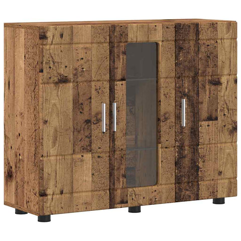 vidaXL Sideboard with Door Old wood 55.5 x 29 x 100 cm Engineered wood