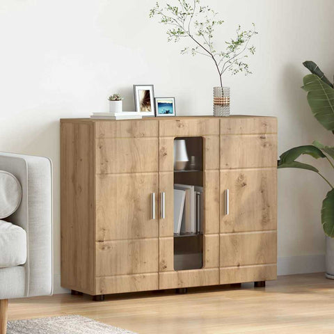 vidaXL Sideboard Artisan oak 55.5 x 29 x 100 cm Engineered wood