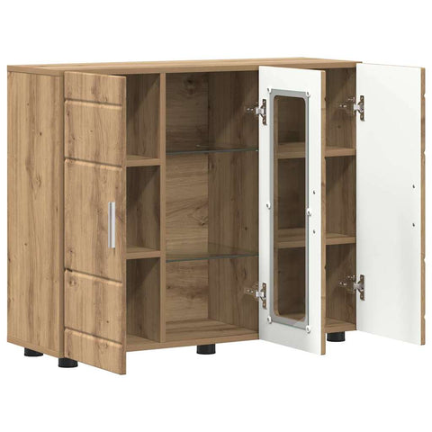 vidaXL Sideboard Artisan oak 55.5 x 29 x 100 cm Engineered wood