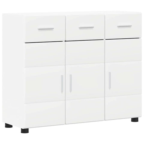 vidaXL Sideboard with Shelf White 88.5 x 30.5 x 73 cm Engineered Wood