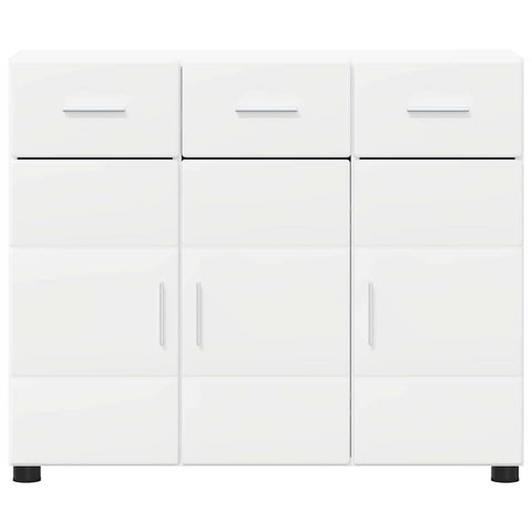 vidaXL Sideboard with Shelf White 88.5 x 30.5 x 73 cm Engineered Wood