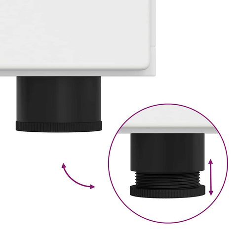 vidaXL Sideboard with Shelf White 88.5 x 30.5 x 73 cm Engineered Wood