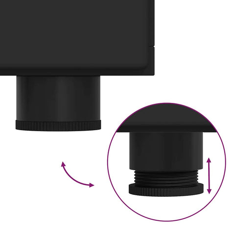 vidaXL Sideboard with Shelf Black 88.5 x 30.5 x 73 cm Engineered Wood