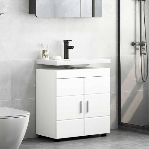 vidaXL Bathroom Cabinet Set with Storage TULUM White 60 x 34 x 63 cm