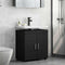vidaXL Bathroom Basin Cabinet Black 60 x 34 x 63 cm Engineered wood