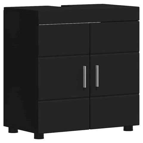 vidaXL Bathroom Basin Cabinet Black 60 x 34 x 63 cm Engineered wood