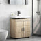 vidaXL Bathroom Basin Cabinet with Storage Sonoma oak 60 x 34 x 63 cm