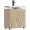 vidaXL Bathroom Basin Cabinet with Storage Sonoma oak 60 x 34 x 63 cm