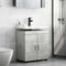 vidaXL Bathroom Basin Cabinet with Door Concrete grey 60 x 34 x 63 cm