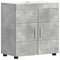 vidaXL Bathroom Basin Cabinet with Door Concrete grey 60 x 34 x 63 cm