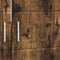 vidaXL Bathroom Basin Cabinet with Storage Smoked oak 60 x 34 x 63 cm