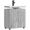 vidaXL Bathroom Basin Cabinet with Storage Grey sonoma 60 x 34 x 63 cm