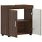 vidaXL Bathroom Basin Cabinet with Storage Brown oak 60 x 34 x 63 cm