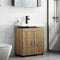 vidaXL Bathroom Basin Cabinet with Storage Artisan oak 60 x 34 x 63 cm
