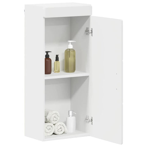 vidaXL Bathroom Wall Cabinet with Shelf TULUM White 37 x 24.5 x 86 cm
