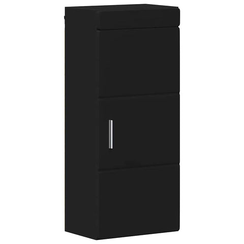 vidaXL Bathroom Wall Cabinet with Shelf TULUM Black 37 x 24.5 x 86 cm