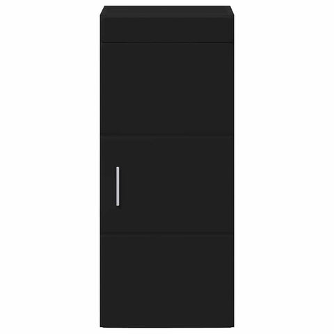 vidaXL Bathroom Wall Cabinet with Shelf TULUM Black 37 x 24.5 x 86 cm