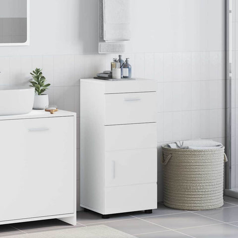 vidaXL Bathroom Cabinet White 37 x 31.5 x 82 cm Engineered wood