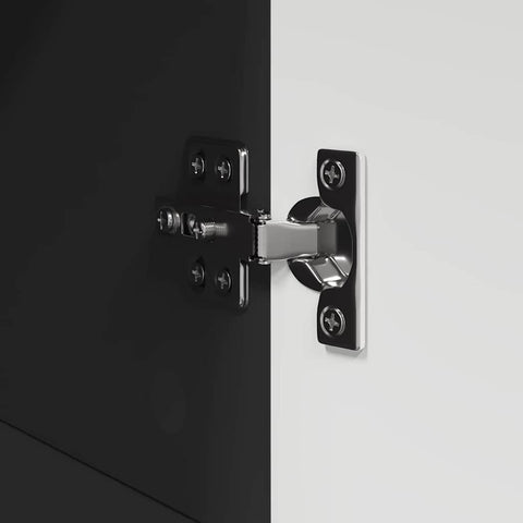 vidaXL Bathroom Cabinet Black 37 x 31.5 x 82 cm Engineered wood