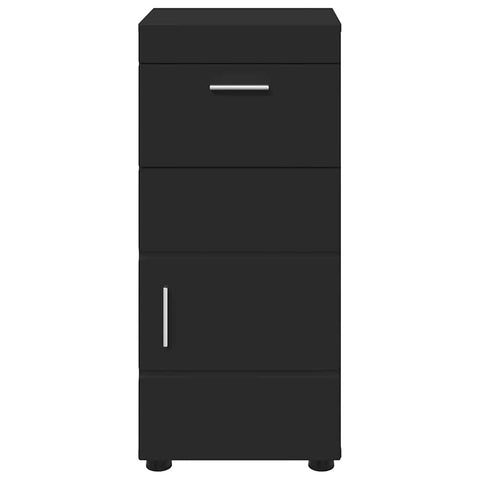 vidaXL Bathroom Cabinet Black 37 x 31.5 x 82 cm Engineered wood